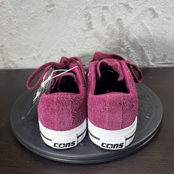 Converse Womens Size 9 One Star Pro Ox Maroon Suede Lace Up Casual Sneakers - Picture 4 of 10